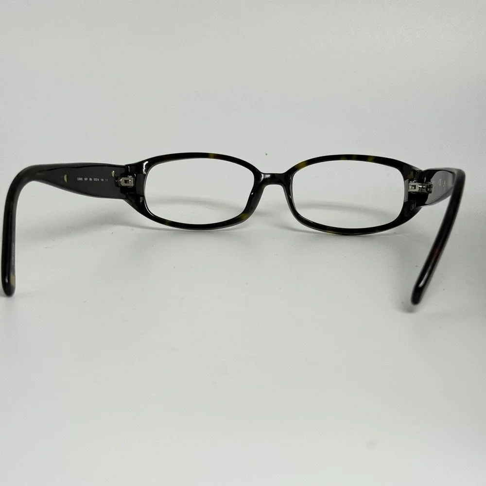 Liz Claiborne L509S Tortoise Floral Gold Filigree Oval Eyeglass Frames 52 16 130